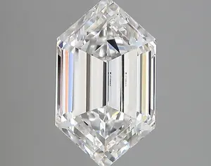 3.12 ct E VVS2 Elongated Hexagon