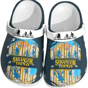 Stranger Things Clogs Retro Bike Design – Casual Footwear for Daily Use Walking Shoes