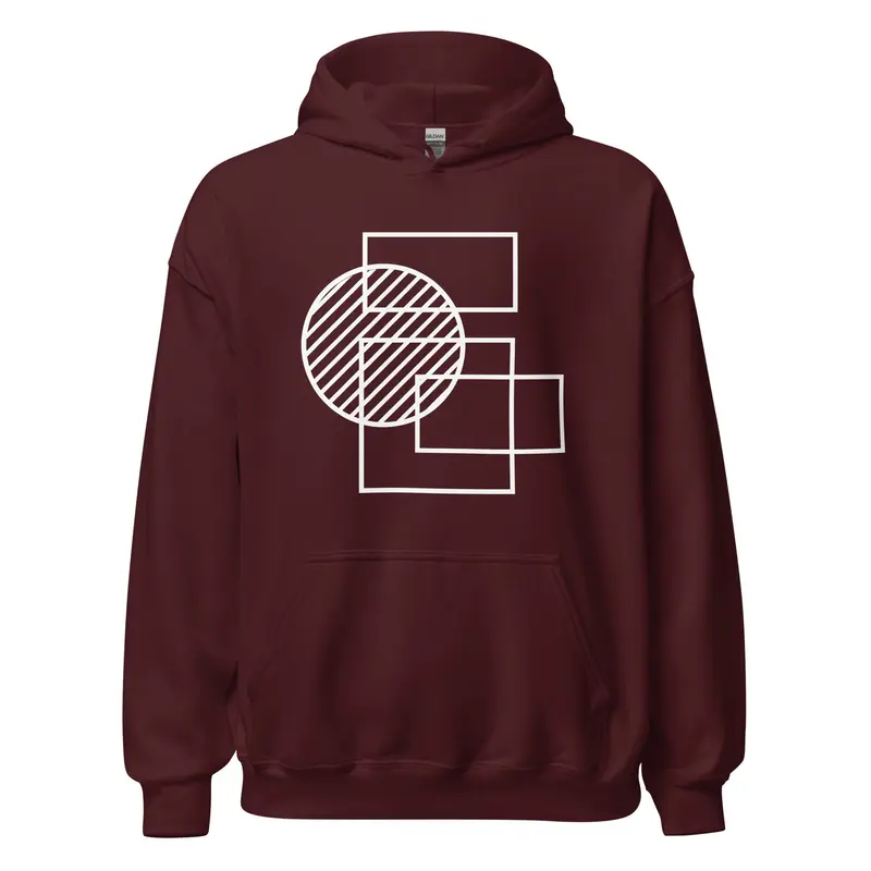 Abstract Print Adult Hoodie 4