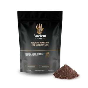 Chaga Mushroom Extract - 30% Beta Glucans - Fruiting Bodies Only - Food Supplement - 60 Days Supply