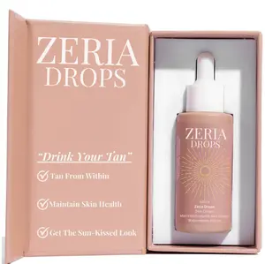 Zeria Sunless Tanning Drops - ZERIA Drops To Naturally Boost Melanin, Enhances Natural Skin Tone - Without The Sun DamageGlow, Moisturizing Bronzing Drops for Face & Body