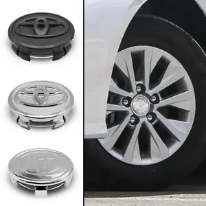 4pcs 57mm Car Wheel Center HUB Cap Rim Cover, Fits Toyota Chr Corolla Camry Rav4 Yaris Hilux Prius, Auto Accessories