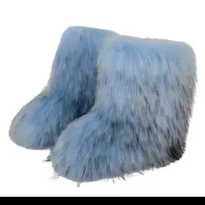 Fluffy Boots Women