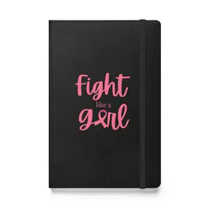 BCA Pink Ribbon Fight Like A Girl Hardcover Notebook - 80 Pages pink notebook