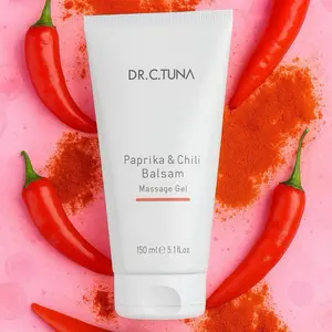 Dr. C. Tuna Paprika & Chili Balsam Massage Gel - 150ml - Relieves Fatigue & Tension - Invigorating Blend of Red Chili, Ginger, Nettle, Menthol & Essential Oils