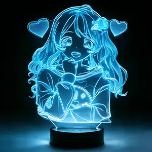 3D Illusion Night Light | Remote & Touch Control | Dimmable Bedroom & Gaming Room Decor,Creative 3D Lamp | USB Powered | Perfect Gift for Teens & Home Decoration Lovers