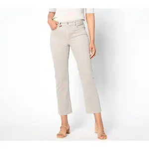 NYDJ Marilyn Ankle Stripe Jean -Sandbar Stripe
