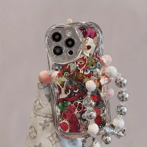 Fashion Phone Case with Chain & Lanyard, Shockproof Phone Protective Cover, Phone Accessory Compatible with iPhone  17 16 15 14 13 12 11 Plus Pro Max, Casing