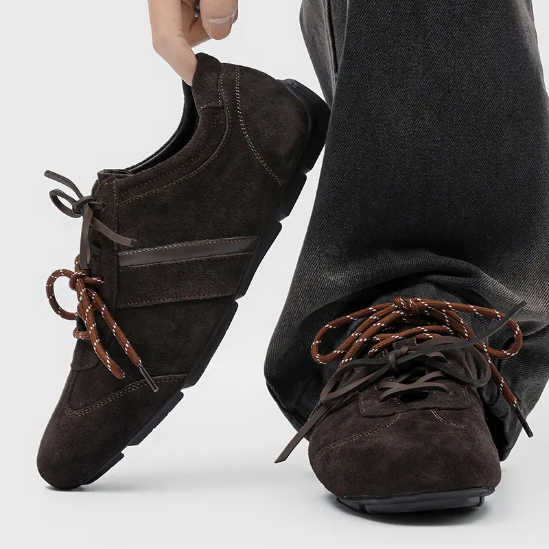 Men's Contemporary Fashion Sneaker with Round Toe, Breathable Non-Slip Design for Casual Everyday and Outdoor Walking, Rubber Sole Sneakers, Laces