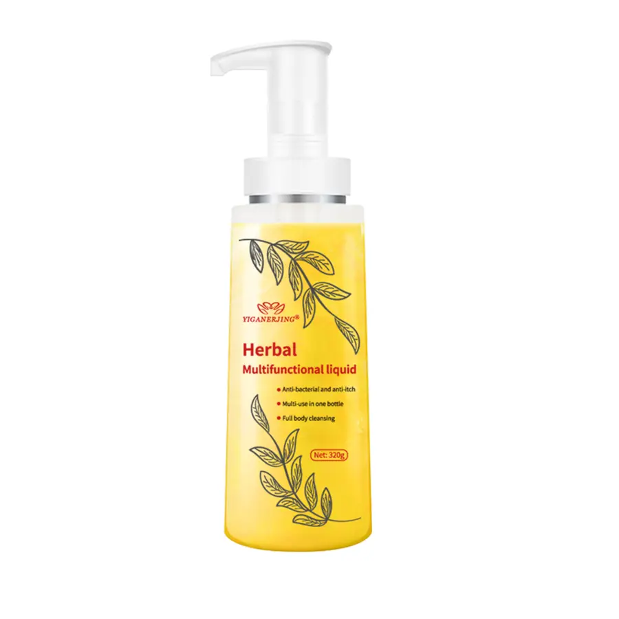 [Buy 1 Take 1] YIGANERJING Herbal Sulfur Cleanser Body Wash, Mild Skin-Friendly, Soothing Antipruritic, All-Skin-Types Daily Bath & Shower Care Liquid, 320g (For Regular Use)