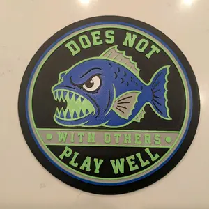 Does Not play well with others 3d printed sign
