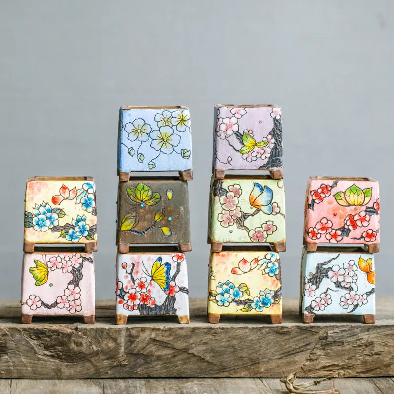 Painted Ceramic Pots