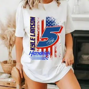 NASCAR Kyle Larson T-shirt, #5 Racing Fan Shirt, Kyle Larson NASCAR Pullover T-shirt, Gift For Men For Fan.