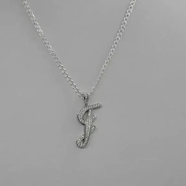 Brand New Sterling Silver 925 Letter J Necklace