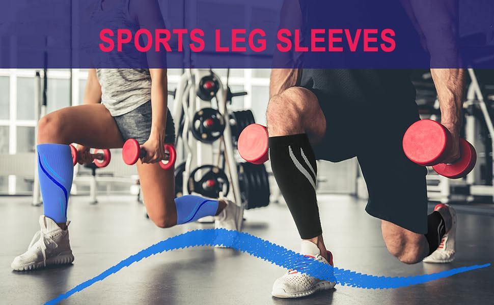 STANDWAY Compression Calf Sleeve(15-20mmhg) 1 Pair For Men & Women - Comfortable blood circulation every day, breathable and non-sticky, suitable for travel, nursing, and running.