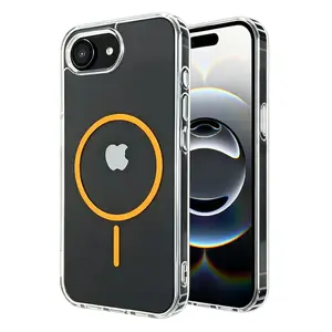 Magnetic Case for IPhone 16e 17e SE4 7 8 SE2 SE3 78Plus  HD Clear Hard PC for Wireless Charge Cover