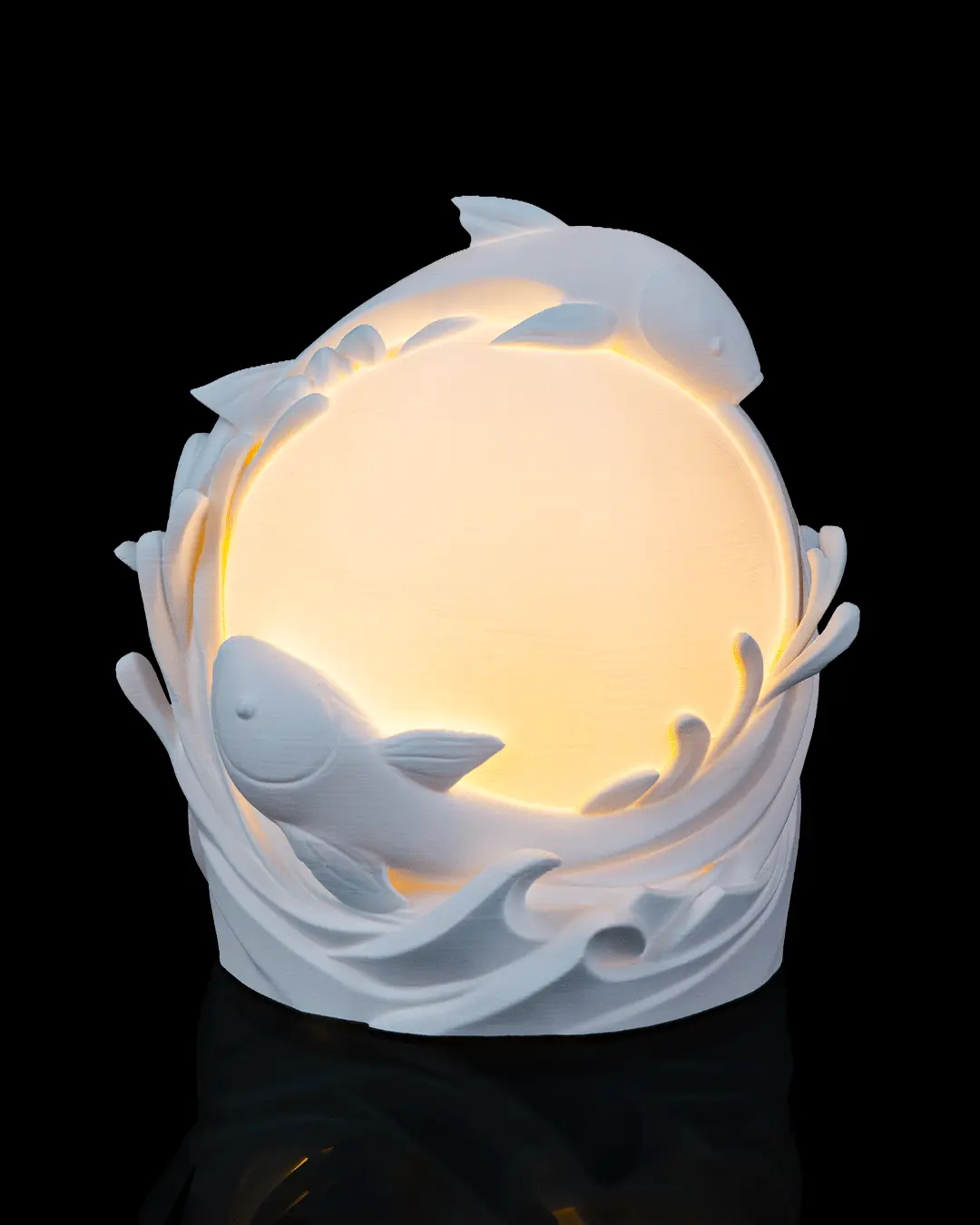 Twin Fish Table lamp