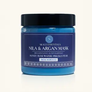 Nila & Argan Brightening Mask | With Honey, White Clay, and Prickly Pear Seed Oil