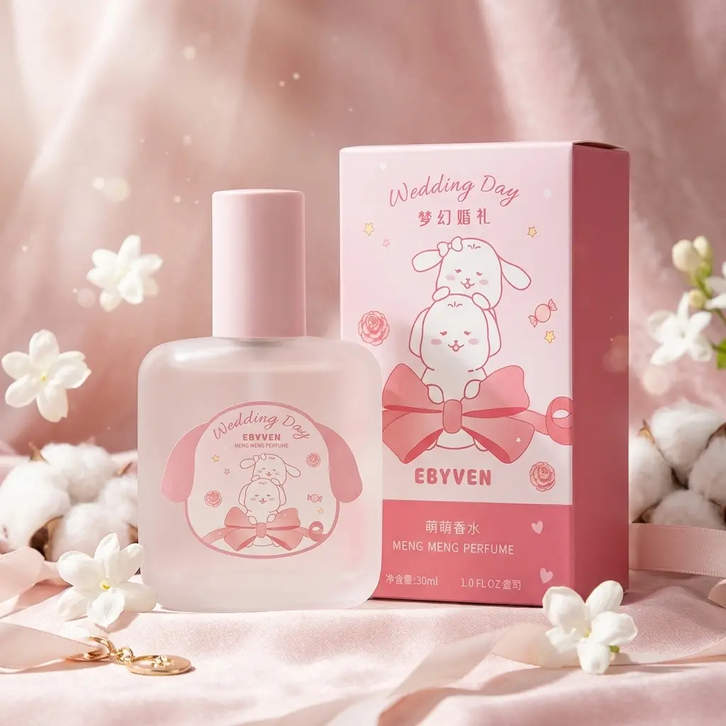 EBYVEN Wedding Day Eau de Toilette for Women – Jasmine Cotton & Musk Soft Clean Floral Fragrance, Romantic Bridal Scent 1.0 fl oz