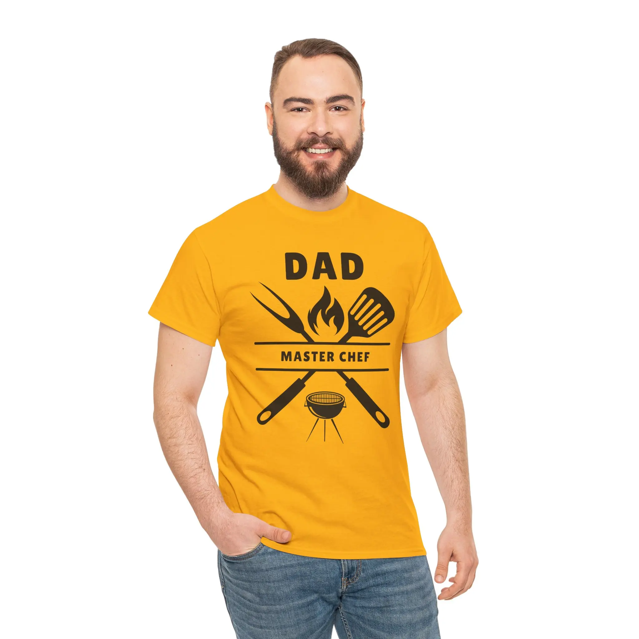 Dad Master Chef Tee, Father's Day Gift, Funny Cooking Shirt, Chef Dad T-Shirt, Family BBQ Top