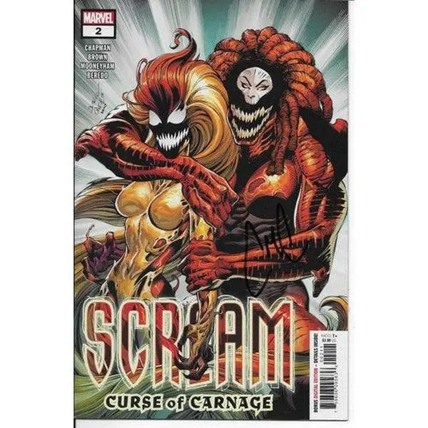 Scream: Curse of Carnage #2 Marvel signed by Clay Chapman