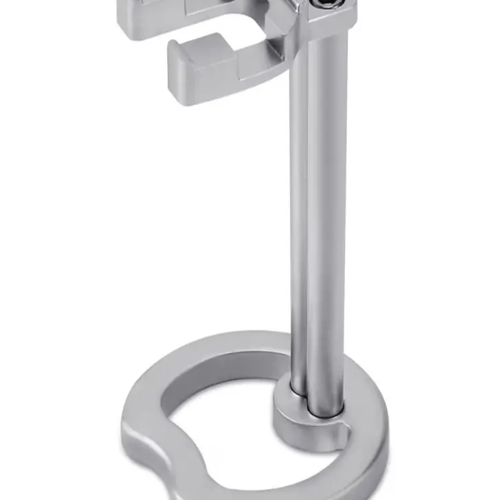 Silver Deluxe Aluminum Metal safety Razor Holder Stand - Ideal Gifts for Husbands, Dads