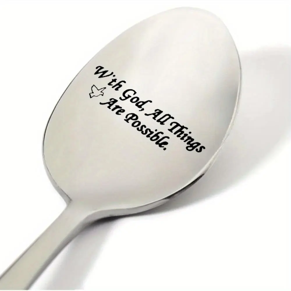 Stainless Steel Spoon, Spoons Set, 1/5/10/15pcs Engraved Spoon, Creative Dinner Spoon, Kitchen Utensils for Home Use, Kitchen Gadgets