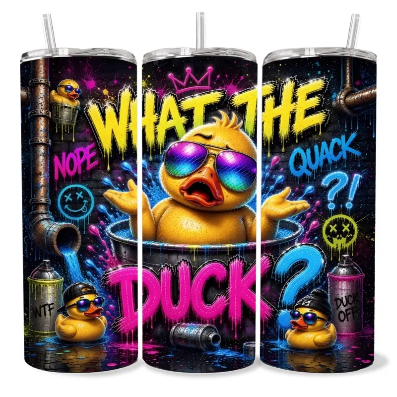 Duck 20  oz Tumbler - BPA Free, stainless steel, Leak proof, durable, with clear lids