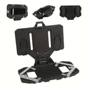 1pc Durable Nylon Tactical Vest Phone Holder - Foldable Chest Mount Compatible with 4.7-6.7 Inch Smartphones, Secure PA Material Handheld Mount for Outdoor Gear, Safety Phone Holder, Multifunctional Tactical Accessory, Stable Phone Holders