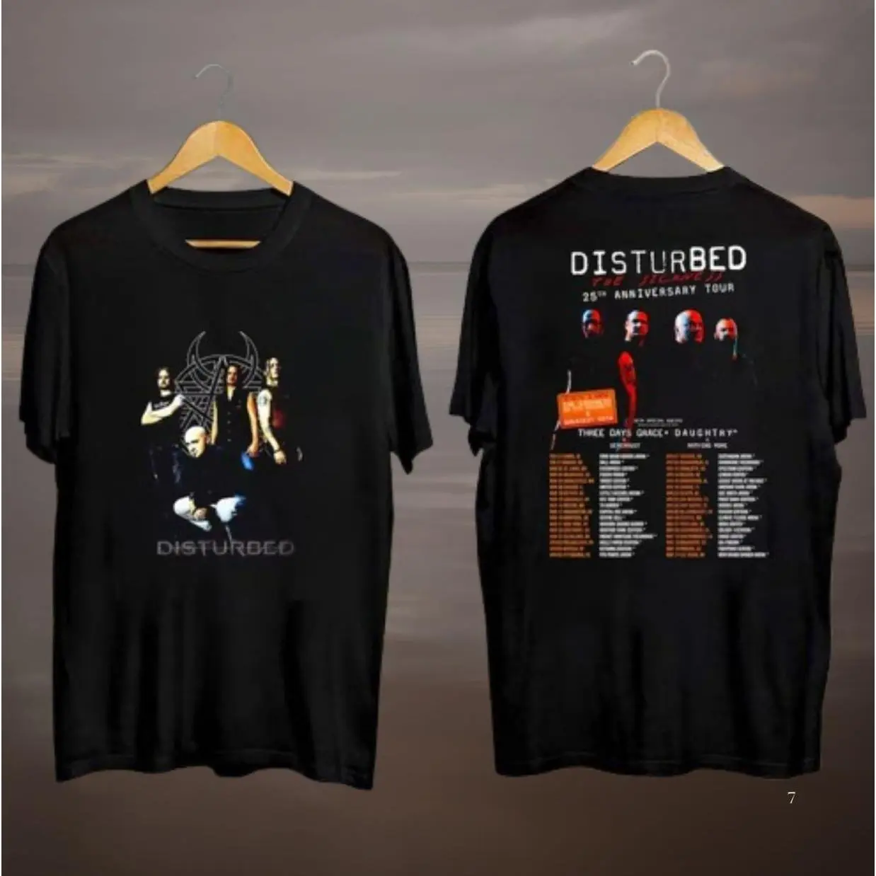 2025 Disturbed The Sickness 25th Anniversary Tour Shirt, The Sickness Graphic Tee, Fan Gift, Disturbed Rock Band tee, Gift For