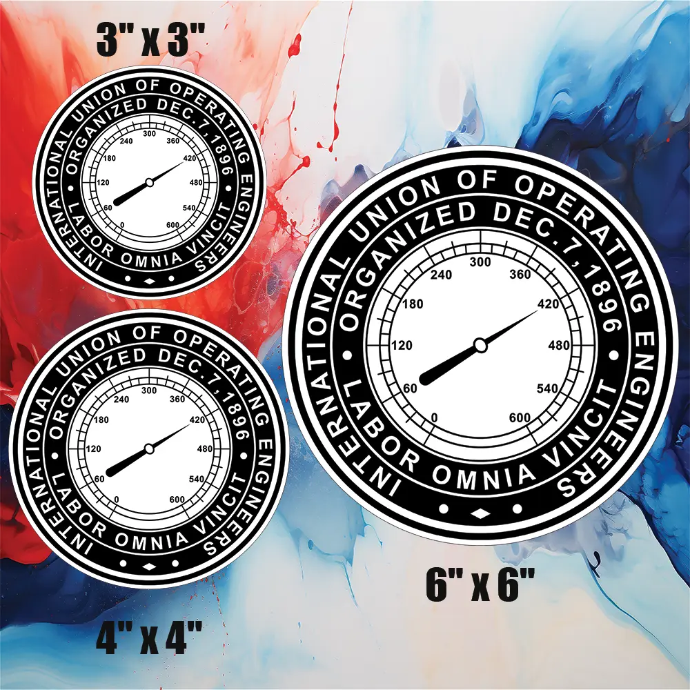 Operator Decal, Union Trade, Operator Sticker, Union Gift, Gift for Equipment Operators, Union Worker, Multiple Sizes