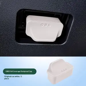 Car OBD Diagnostic Port Silicone Cover Protective Cap Dustproof Waterproof Seal for Automotive Connector Interior Organizer Accessory
