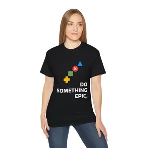 Do Something Epic gaming icons T-Shirt | Controller Buttons Tee