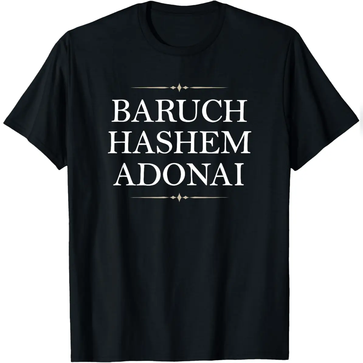 Baruch Hashem Adonai - Hebrew Christian Blessing T-Shirt Women Everyday Cotton T-Shirt