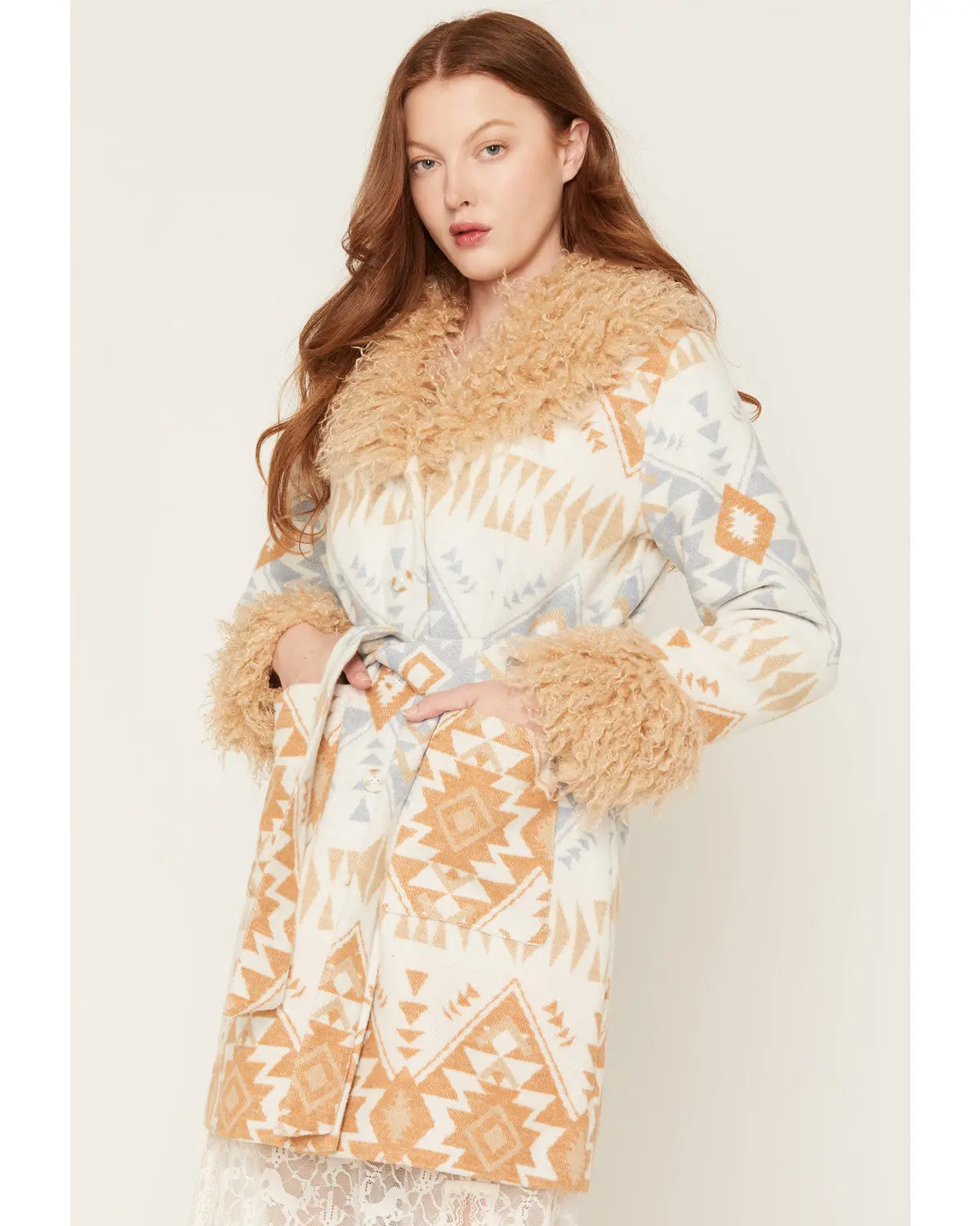 Brunswick Southwestern Print Long Shacket