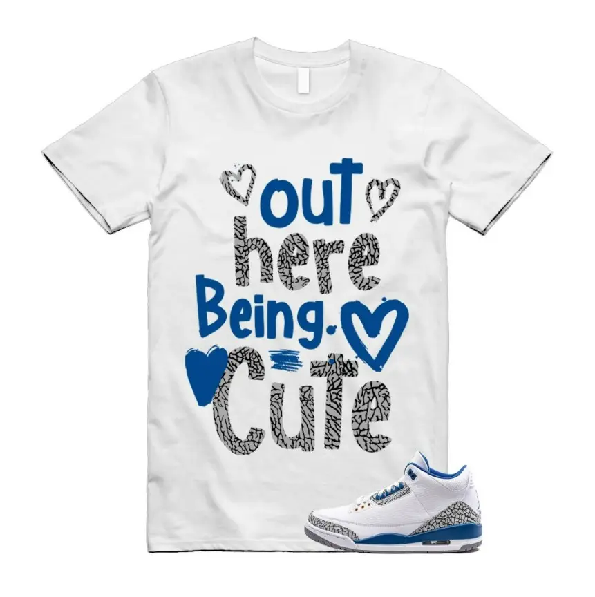 True Blue Sneaker Matching T-Shirt, True Blue 3 Outfit for Unisex, 100% Soft Cotton Tee, Casual Sneaker Outfit, Gift for Sneaker Lovers