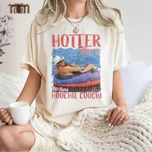 Comfort Colors Tee, Hotter Than A Hoochie Coochie Shirt, Vintage Western Shirt, Trendy Tee, Cowgirl Country Shir