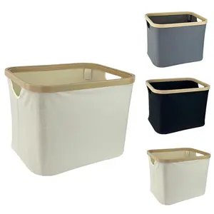 1pc Non-Woven Aesthetic Storage Basket - Home Organizer, Minimalist Closet Bin for Bedroom, Durable Laundry & Toy Organizer Essential for Neat Spaces
