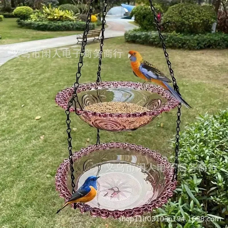 Bird feeder (double layer) purple