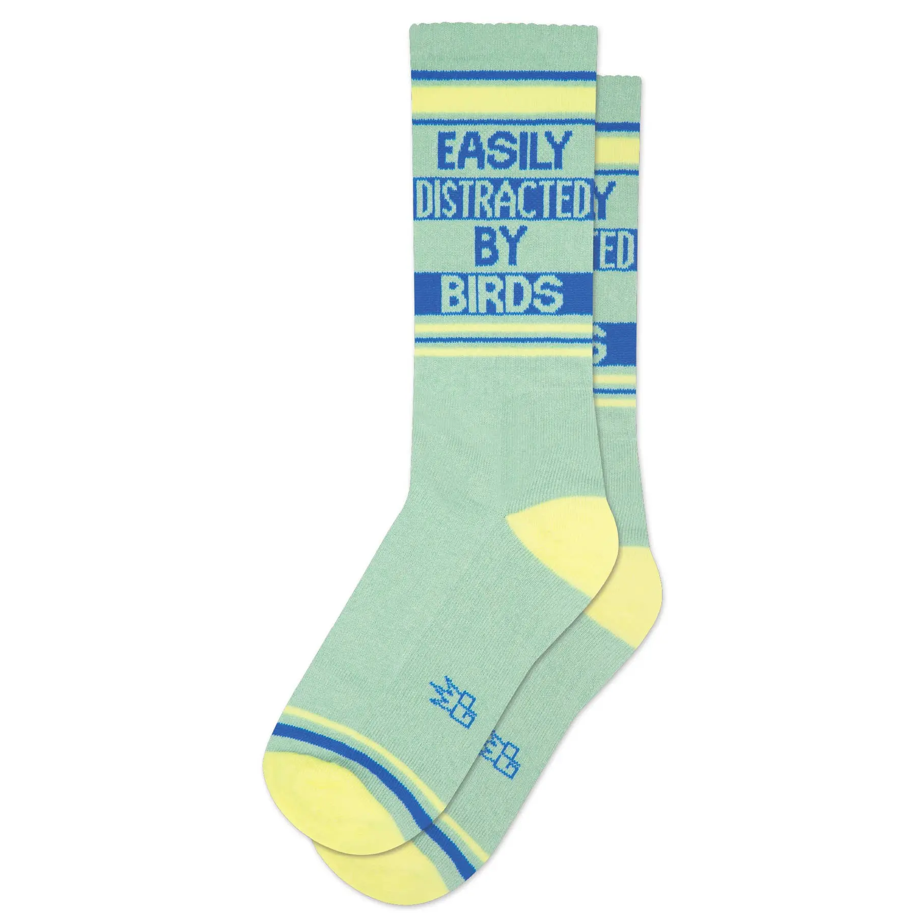 Gumball Poodle - Easily Distracted By Birds Gym Crew Socks