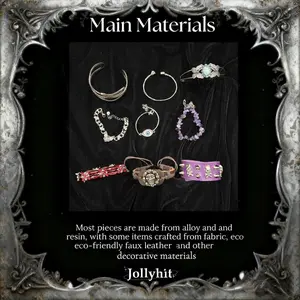 Amber Tides shop Jollyhit Light Goth Witch Mystery Jewelry Jar 30 pcs Costume Jewelry Rings, Necklaces & Earrings Set, Christmas, Birthday, Thanksgiving, Classmate & Girlfriend Gift Metal Organiser surprise gothic box