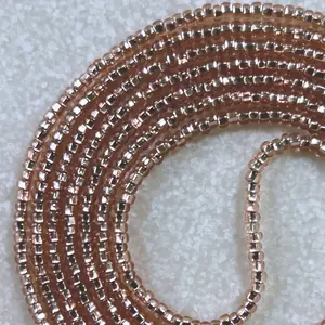 PROSECCO- Tie On Waist Beads - 60 inches Waistbeads - Champagne Waistbeads - Valentines Day Waistbeads - Neutral Waistbeads - Made By Venus Waistbeads