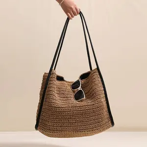 Elle Straw Shoulder Bag