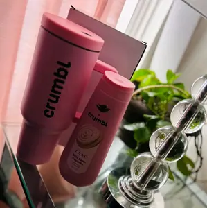BUY 1 get FREE BODY WASH !Crumb Cookie Crumble Tumblr - Individual Containers in Pink with Black Cap - Jugs, Drinkware tumblers tumbler cup