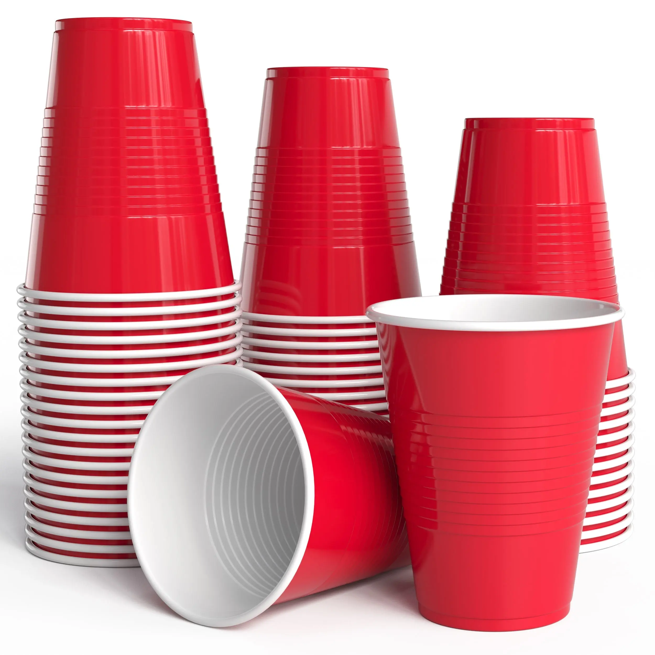 18 Oz. Red Plastic Cups | 50 Ct.