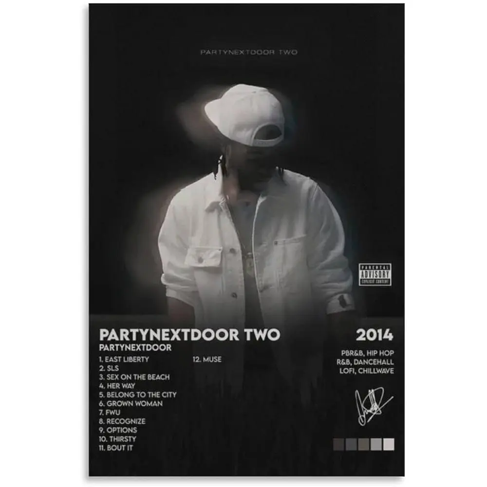 AMEP partynextdoor PARTYNEXTDOOR TWO poster |     Collectible PND Album Poster, Trendy Wall Art for Music Enthusiasts