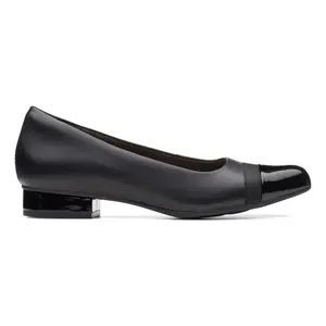 Clarks Collection Leather Cap Toe Kitten Heel-Juliet Monte