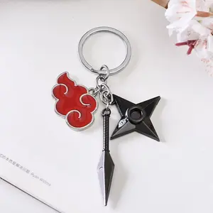 keychain set Cute Keychains Cosplay keychain Anime-Inspired Kunai Knife, Accessories Holiday for fans Cartoon Keychain Anime Key Pendant