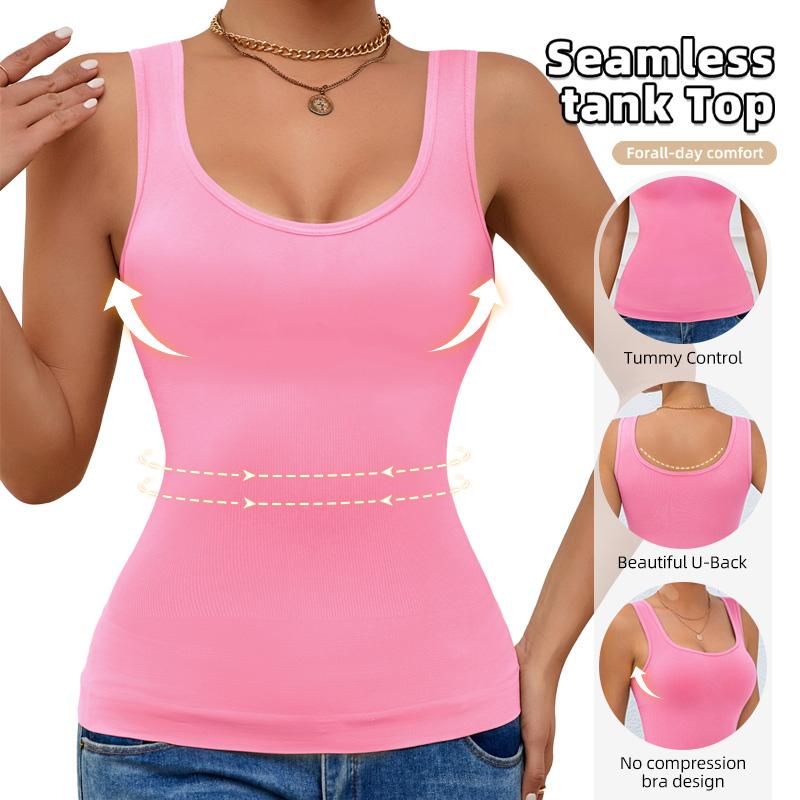 Women's Tummy Control Shapewear Tops - Backless Shirt-Style Tank Tops with Smoothing Waist & Abdominal, Sleeveless Layering Garment for Postpartum, Gym, or Casual Attire (No Underwire, Machine Washable) Women's Tummy Control Shapewear Tops - Backless Shirt-Style Tank Tops with Smoothing Waist & Abdominal, Sleeveless Layering Garment for Postpartum, Gym, or Casual Attire (No Underwire, Machine Washable)