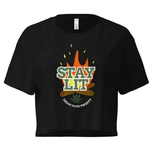 Strain Play Cannabis Crop Top for Women - Cannabis Themed 420 Weed Apparel